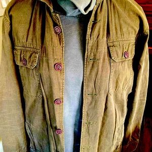 Normal Brand Men’s lightweight army green jacket